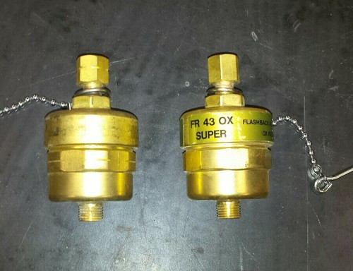 AGA Flashback Arrestors FR 43 Super F and Super Ox