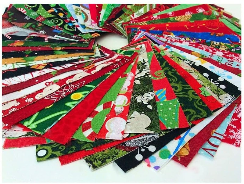 Christmas Cotton Fabric Decor Charm Pack Lot 100 5" SQUARES