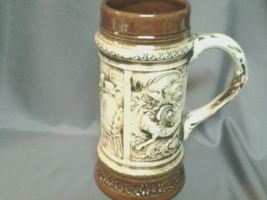 German Beer Stein-Gerz mfg between 1949 and 1990 with 3 different scenes