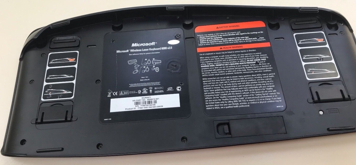 Microsoft Wireless Laser Desktop 6000 v2 Package (Keyboard,Mouse