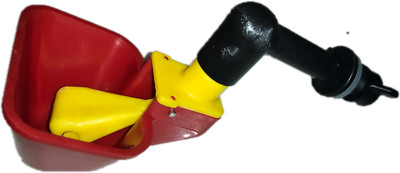 4 New Chicken Drinker Cups with Bucket Connector float valve Poultry water bowl