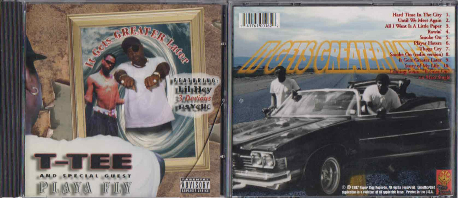 T-Tee x Playa Fly - It Gets Greater Later Memphis Rap G-Funk