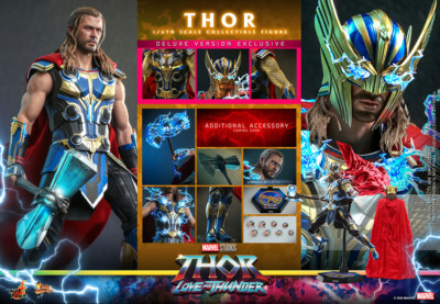 Hot Toys 1/6 Scale Action Figure THOR Love & Thunder Deluxe Version MMS656