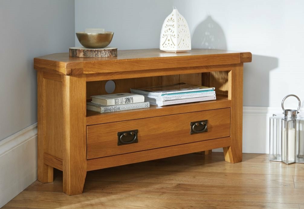 Rustic Oak Corner TV Unit in Alnwick, Northumberland Gumtree