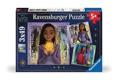 Ravensburger 5702 Disney Wish Movie-3x 49 Piece Jigsaw Puzzles for Kids Age  5 Ye