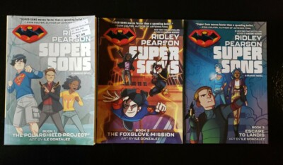 Ridley Pearson Super Sons Graphic Novels Books 1-3