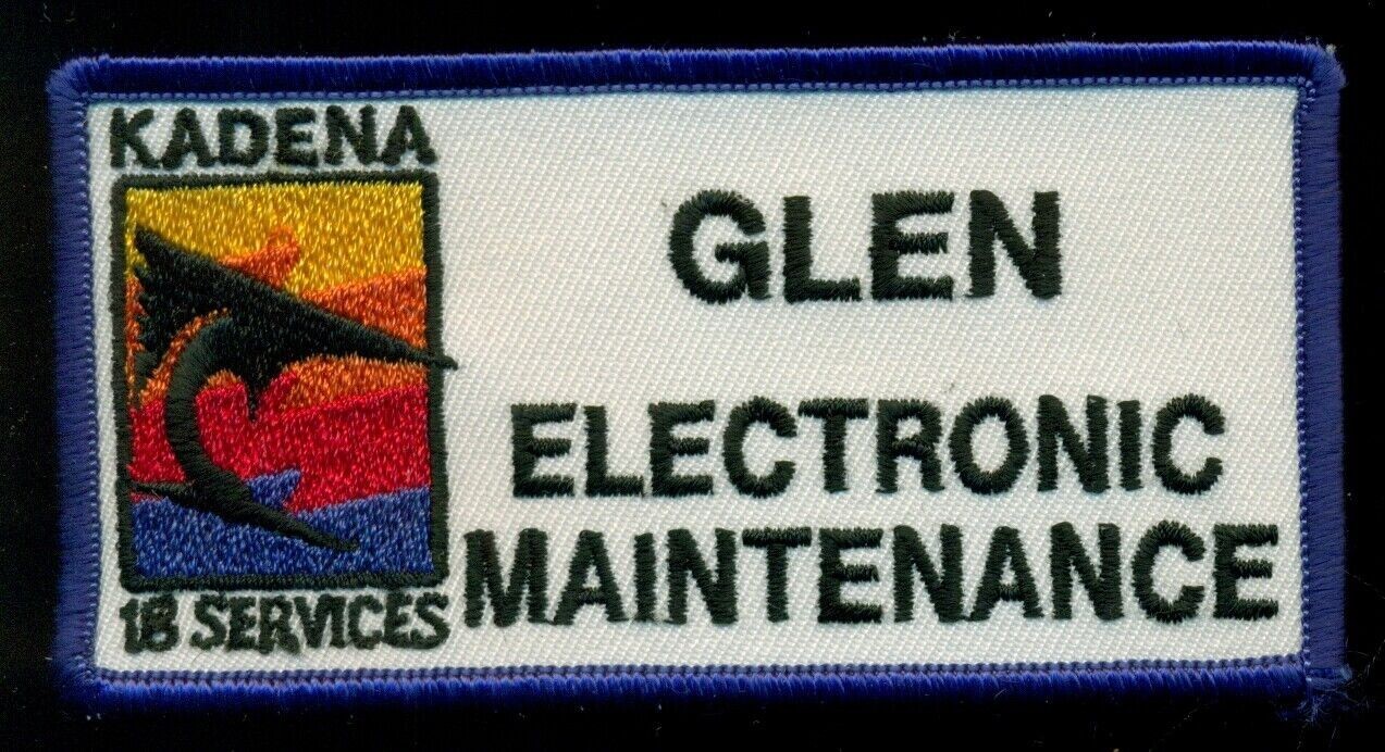 Kadena 18th SUS USAF Electronic Maintenance Patch SR-1 | eBay