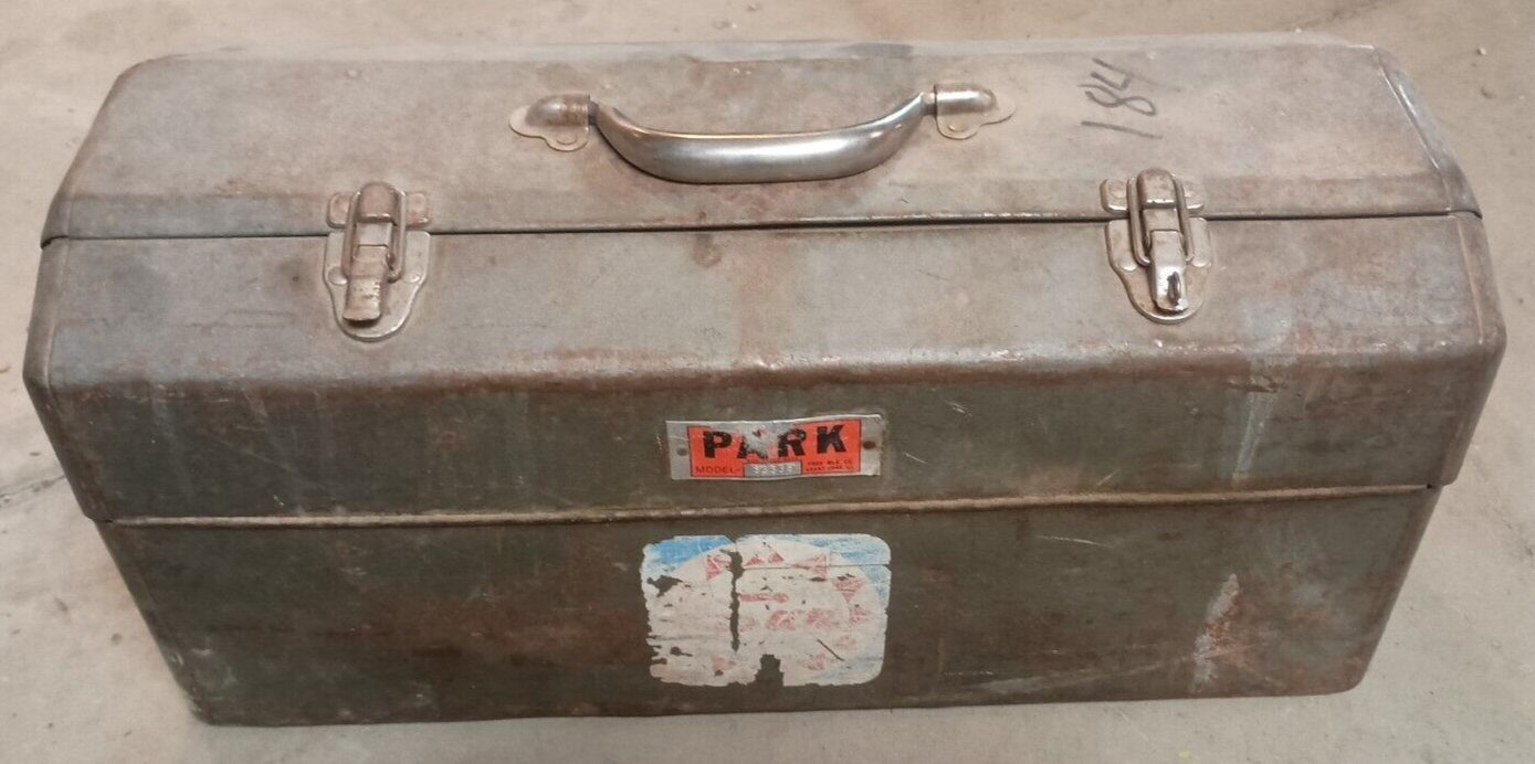 Vintage Park Metal Tool Box with Wrenches and Other Tools | eBay