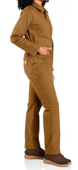 NEW Carhartt BN6071-W Rugged Flex Canvas Coveralls Jumpsuit Women's S 4-6