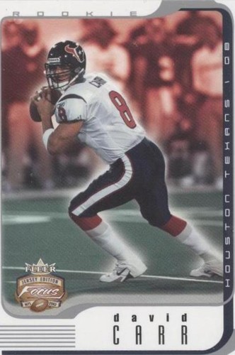 2002 Fleer Focus Jersey Edition David Carr #142