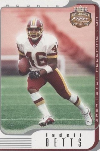 2002 Fleer Focus Jersey Edition Ladell Betts #139