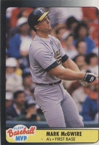 1990 Fleer Baseball MVP - Mark McGwire #25