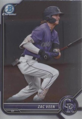 その他 bowman2021 ZAC VEEN atomicrefractor auto 2021 Bowman Chrome Prospects Auto Atomic Refractor /100 Zac