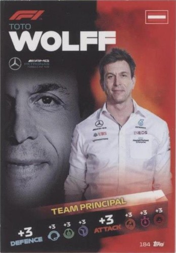 2021 Topps F1 Turbo Attax - Toto Wolff #184