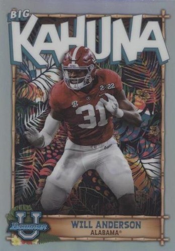 2022 Bowman University Chrome Will Anderson #TBK-3