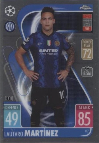2021-22 Topps Chrome Match Attax UCL Lautaro Martinez #117