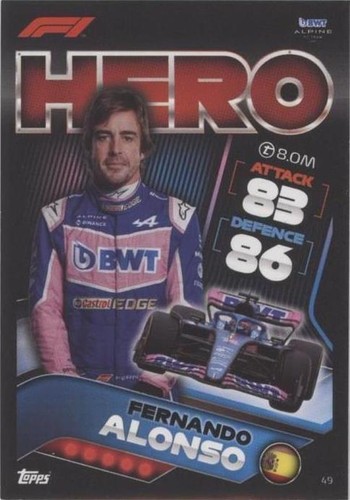 2022 Topps F1 Turbo Attax - Fernando Alonso #49