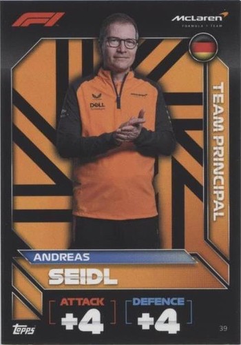 2022 Topps F1 Turbo Attax - Andreas Seidl #39