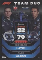2022 Topps F1 Turbo Attax - Alexander Albon Nicholas Latifi #163