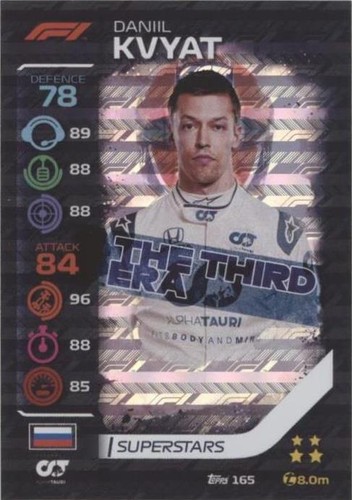 2020 Topps F1 Turbo Attax - Daniil Kvyat #165