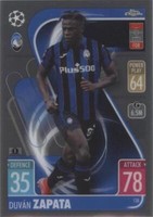 2021-22 Topps Chrome Match Attax UCL Duvan Zapata #138