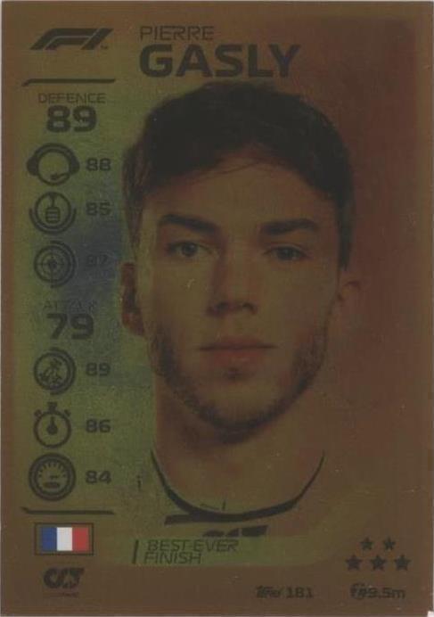 2020 Topps F1 Turbo Attax - Pierre Gasly #181