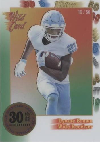 2021 Wild Card Nationals Dyami Brown #30TH-25