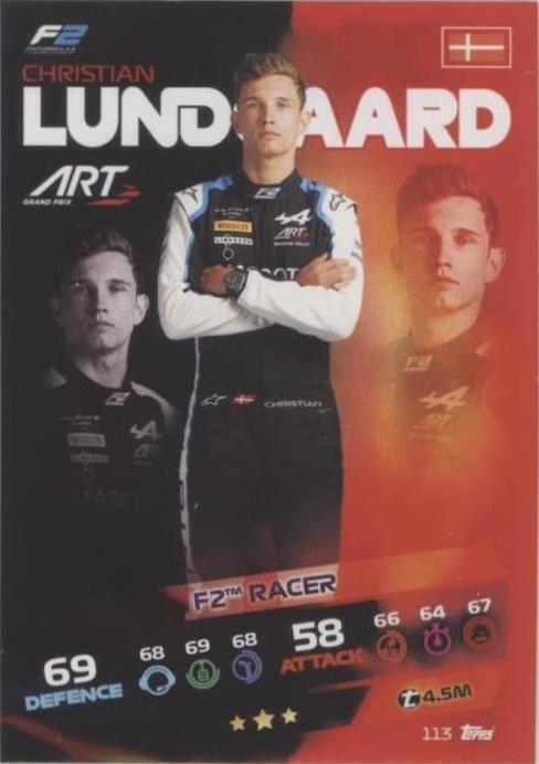 2021 Topps F1 Turbo Attax - Christian Lundgaard #113