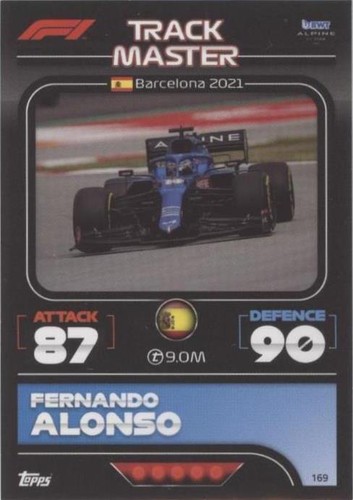 2022 Topps F1 Turbo Attax - Fernando Alonso #169