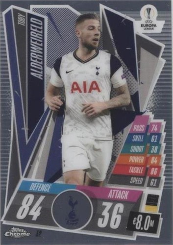 2020-21 Topps Chrome Match Attax UCL Toby Alderweireld #32