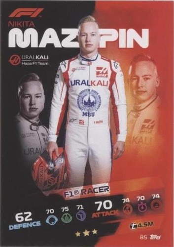 2021 Topps F1 Turbo Attax - Nikita Mazepin #85