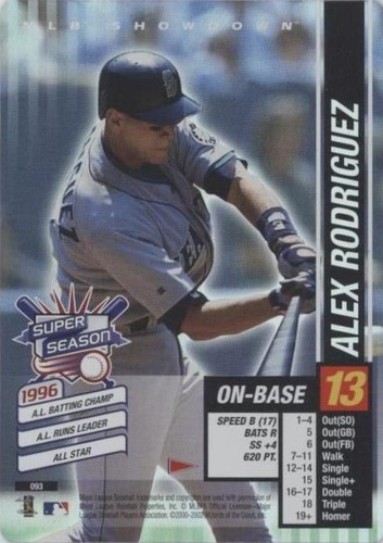 2002 MLB Showdown Pennant Run - Alex Rodriguez #093