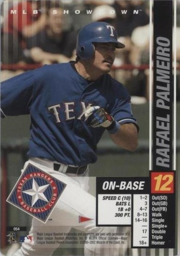 2002 MLB Showdown Pennant Run - Rafael Palmeiro #054