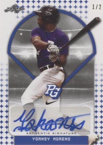 2018 Leaf Perfect Game National Showcase - Yoansy Moreno #BA-YM1