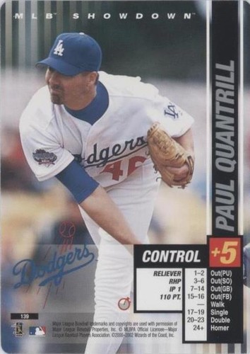 2002 MLB Showdown Trading Deadline - Paul Quantrill #139