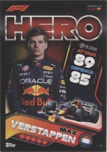 2022 Topps F1 Turbo Attax - Max Verstappen #13