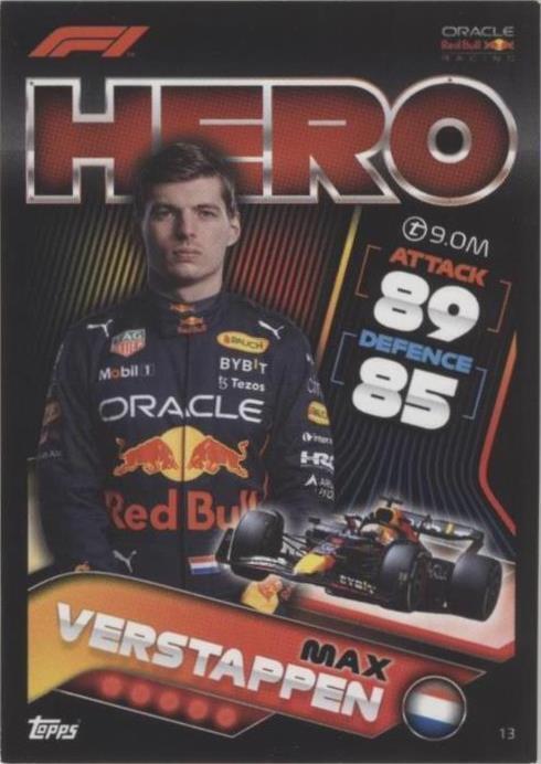 2022 Topps F1 Turbo Attax - Max Verstappen #13