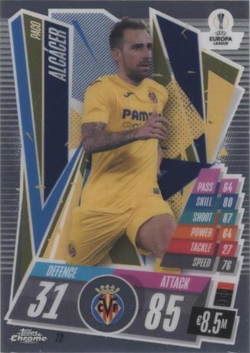 2020-21 Topps Chrome Match Attax UCL Paco Alcacer #72