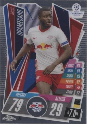 2020-21 Topps Chrome Match Attax UCL Dayot Upamecano #93
