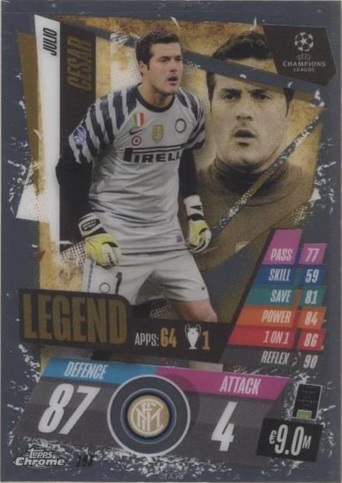 2020-21 Topps Chrome Match Attax UCL Julio Cesar #193