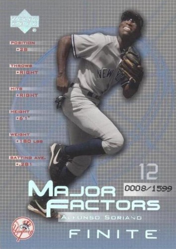 2003 Upper Deck Finite - Alfonso Soriano #103