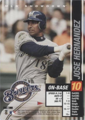 2002 MLB Showdown Pennant Run - Jose Hernandez #062