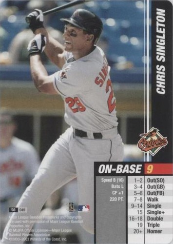 2003 MLB Showdown - Chris Singleton #049