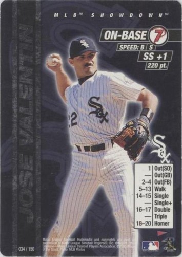 2000 MLB Showdown Pennant Run - Jose Valentin #034