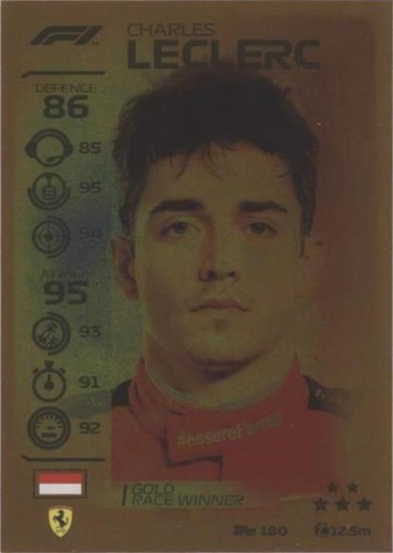ルクレール出品　6/29 2024 TOPPS CHARLES LECLERC TURBO ATTAX FERRARI RED LIMITED