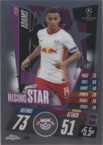 2020-21 Topps Chrome Match Attax UCL Tyler Adams #160