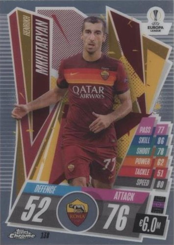 2020-21 Topps Chrome Match Attax UCL Henrikh Mkhitaryan #138