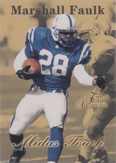 Flair Showcase Marshall Faulk 1997 #4MT