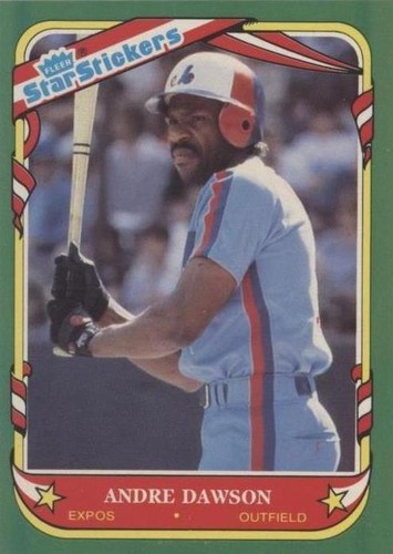 1987 Fleer Star Stickers - Andre Dawson #33