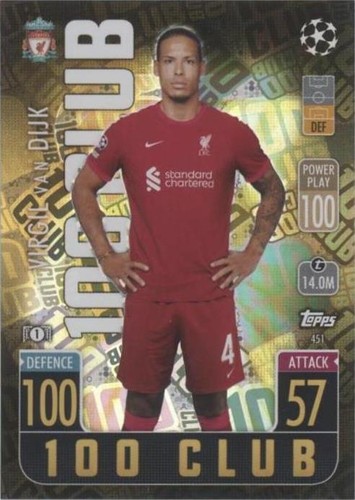 2021-22 Topps Match Attax UCL Virgil van Dijk #451